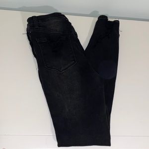 forever 21 black ripped jeans